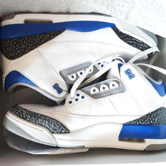 Air Jordan 3 Retro Racer Blue CT8532-145 PREOWNED NWB - Picture 1 of 9